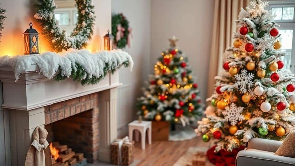 festive fake snow decor ideas