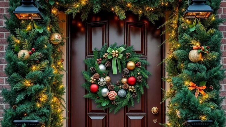 festive front door decorations