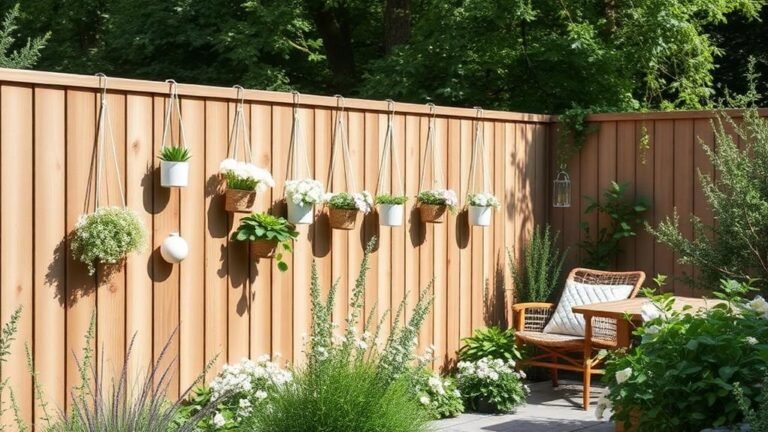 scandinavian style fence decor